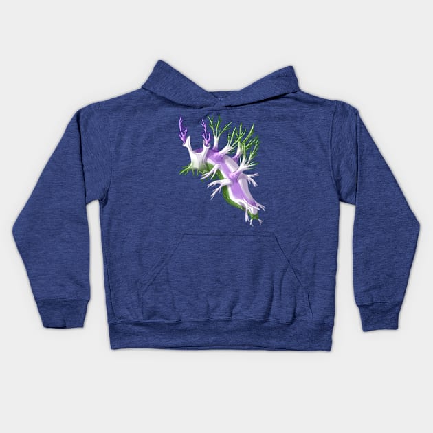 Genderqueer Nudibranch Kids Hoodie by candychameleon